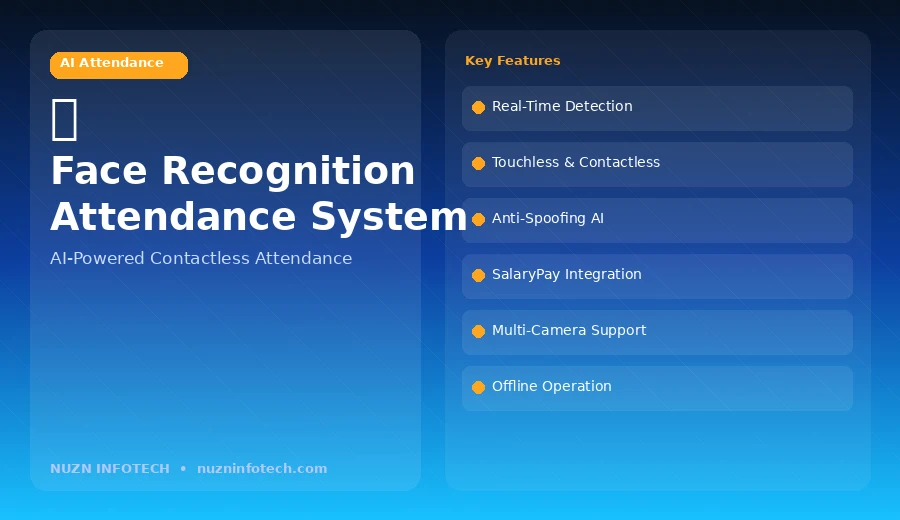Face recognition attendance system by NUZN Infotech