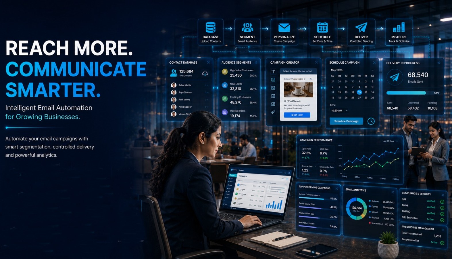 NUZN Reach — Bulk Email Marketing Software in India