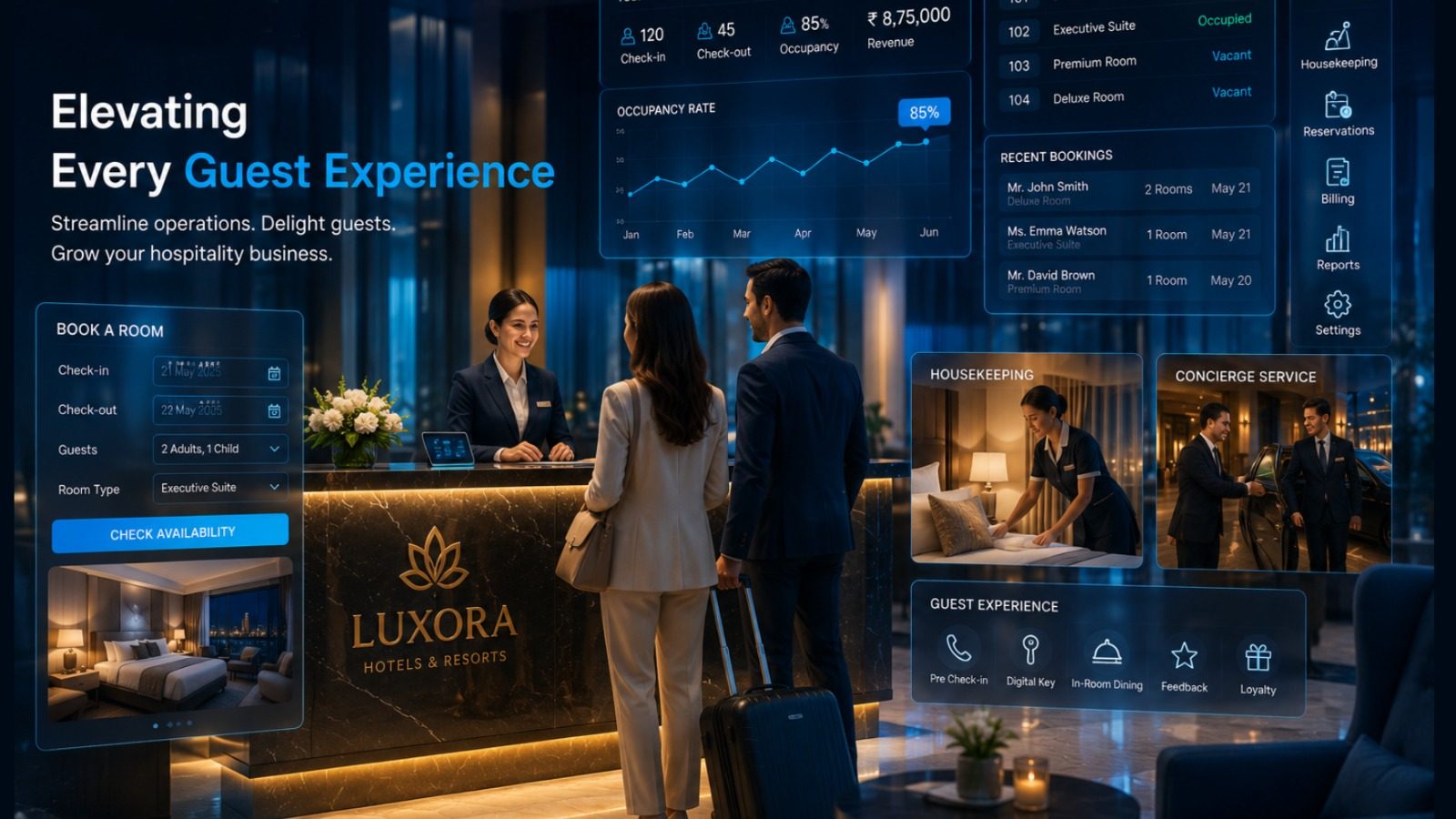 NUZN Stay — Hotel Management Software in India